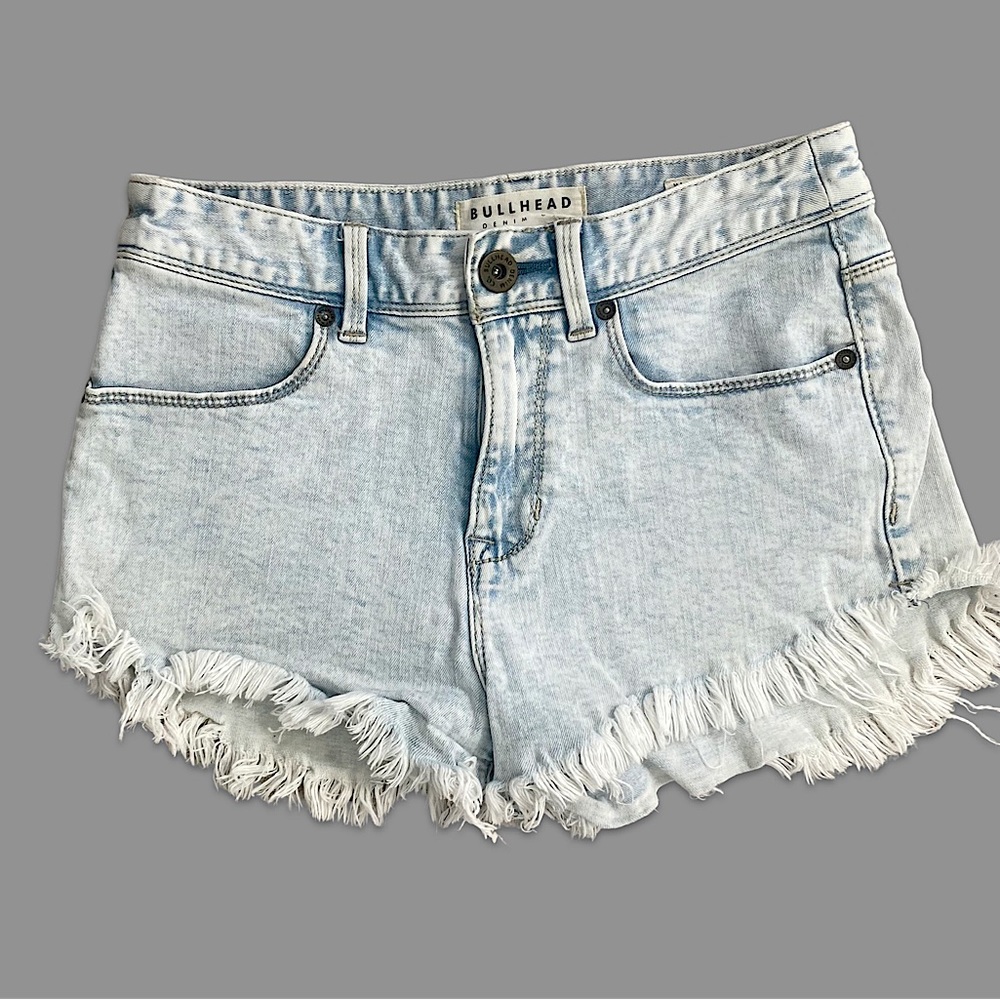 Bullhead high rise short shorts micro shorts denim size 5